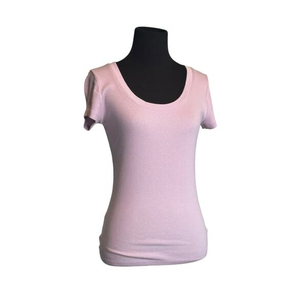 A New Day lilac short sleeves fitted top size Small - Picture 10 of 11